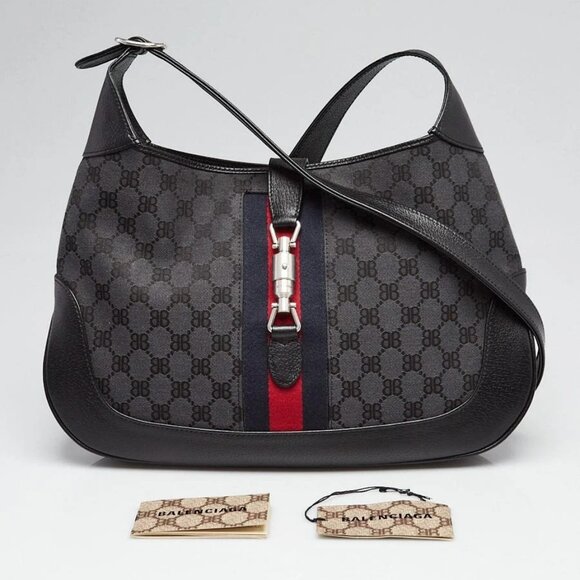 Balenciaga x Gucci Grey/Black Canvas/Leather The Hacker Project 1961 Medium - Picture 2 of 10